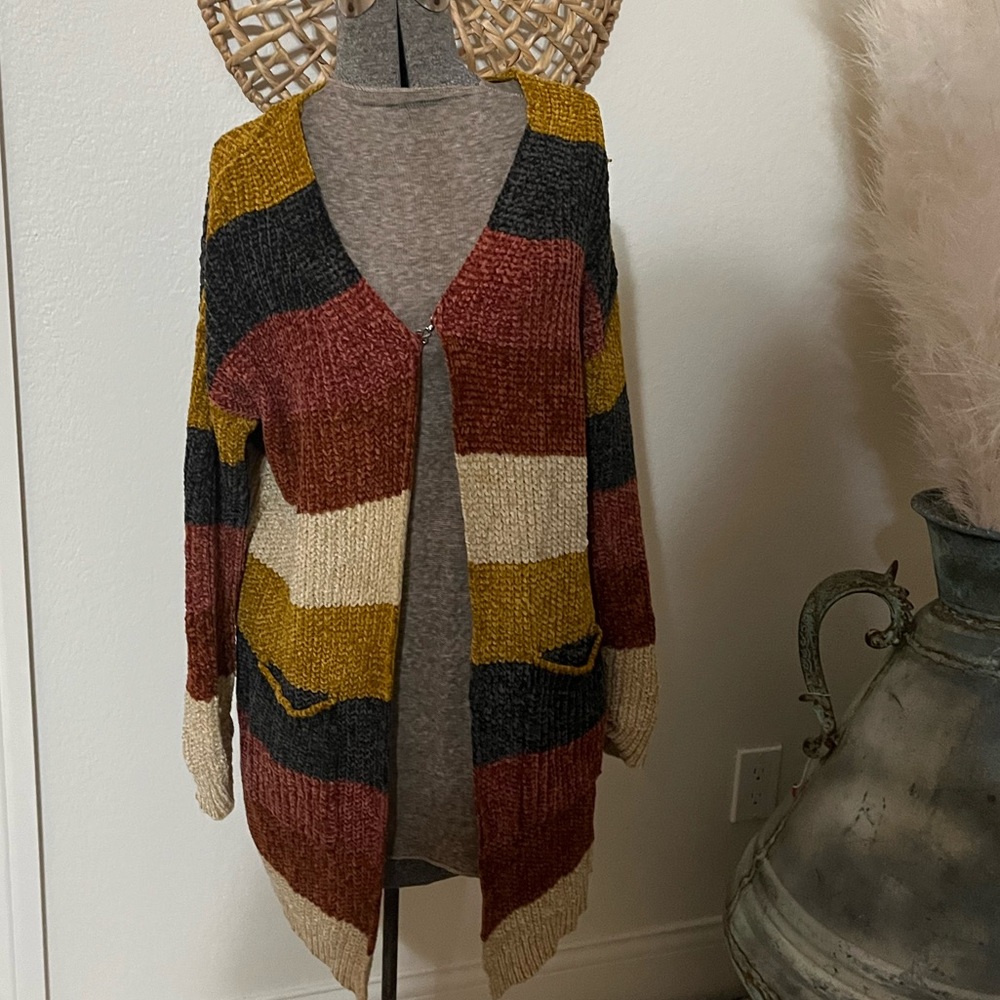 Striped Multicolored Cardigan